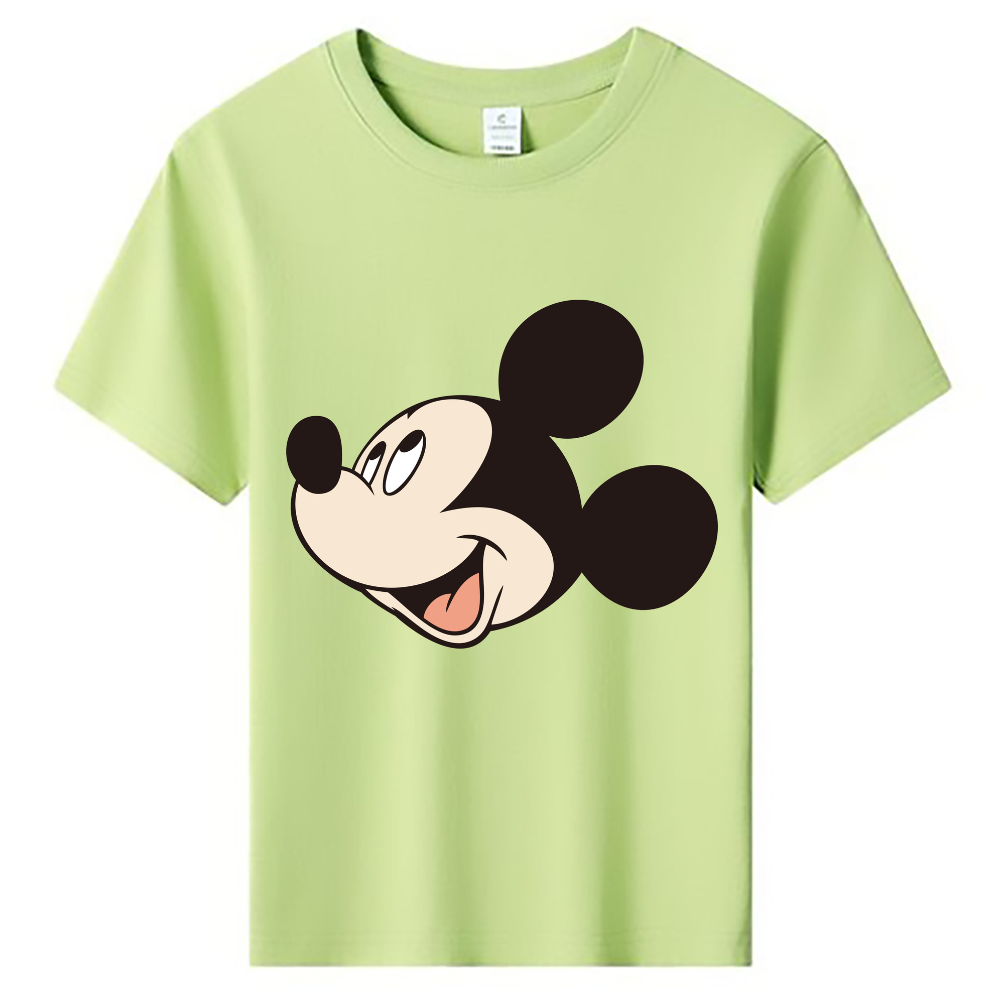 ミッキーマウス Mickey Mouse 綿100％キッズTシャツ（フロントプリント）